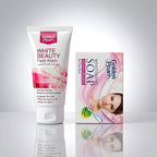 White Beauty Face Wash & Whitening Soap Bundle for Dry Skin